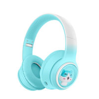 Headphone Anak Lucu Desain Kucing Nirkabel Langsung dari Pabrik, Headset Over Ear untuk Anak-anak, Musik, Perjalanan & Belajar