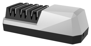 <span class=keywords><strong>Aiguiseur</strong></span> de couteaux électrique pour cuisine professionnelle, affûtage rapide en 3 étapes pour restaurer et polir les couteaux de <span class=keywords><strong>chef</strong></span> (noir) - Product Image 2