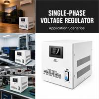Stabilisateur de tension pour la maison 5KVA 10KVA Régulateur de tension AC 220V 110V Stabilisateur de puissance monophasé CE LCD