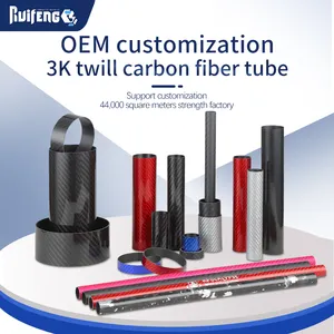 En popüler yüksek kaliteli satın karbon fiber boru karbon fiber kalıplama 3k dimi hafif karbon fiber tüp 50mm