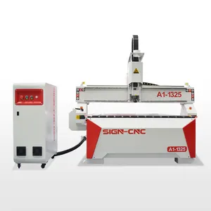 SIGN CNC 1325 Wood Carving CNC Router Milling Machine With Pressure Roller CNC Wood Router Machine for sale