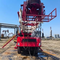 Foreuse rotative électrique standard XJ550 avec pompe montée sur camion pour le service de puits pétroliers - Marque QINGCHANG