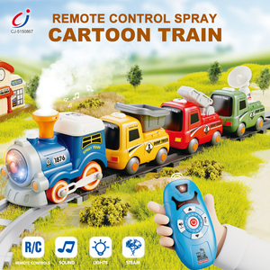 Jouets de <span class=keywords><strong>train</strong></span> électrique miniature Chengji, <span class=keywords><strong>train</strong></span> de simulation coloré et éducatif <span class=keywords><strong>avec</strong></span> télécommande - Product Image 2