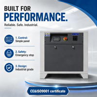 Compresseur d'air électrique fixe à vitesse constante, mini, 11 kW, 15 CV, pour l'industrie générale