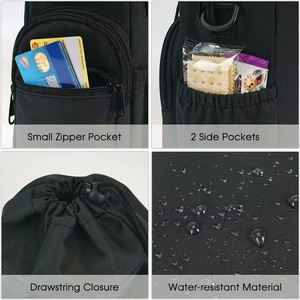 Porta Botellas de Agua con Correa, Muestra Gratis, para Botellas de 32oz y 40oz, Bolsa Aislante con Bolsillo para Teléfono - Product Image 6