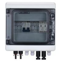 Boîtier de Combinaison Solaire DC pour PV, 1-2 Chaînes, 550V/1000V, IP65, Verrouillage Hybride Préinstallé pour Connecteurs et Instruments Électroniques