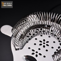 Filtre à glace en bambou pour bar à cocktails, à quatre coins, pour la séparation des glaçons