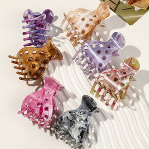 Horquilla de acrílico Retro elegante para mujer, diseño avanzado, sentido, disco de cabeza trasera, Clip de agarre para el <span class=keywords><strong>cabello</strong></span>, Clip básico de tiburón, Material plástico - Product Image 2