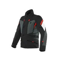 Veste de moto imperméable Gore-Tex Carve Master 3 en noir ébène rouge lavared avec pantalon fabriqué en Italie