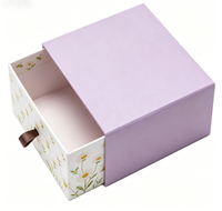 Boîte cadeau rigide écologique personnalisée avec tiroir coulissant, ruban et poignée, pour électronique, portefeuille, ceinture, emballage cadeau de luxe