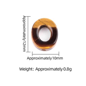 Fabbrica 10x12mm distanziatore ovale perline di pietra cavi Charm accessori <span class=keywords><strong>pietre</strong></span> gemma perle sciolte per gioielli bracciale creazione di collana - Product Image 6