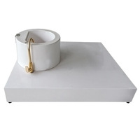 Baignoire de pédicure en acrylique à motif ondulé, design contemporain, avec lumière LED, pulvérisation d'eau, appui-tête et bol spa pour les pieds
