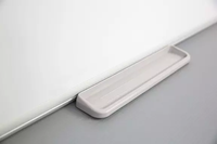 Tableau blanc mural standard en émail avec cadre en aluminium anodisé, grand tableau effaçable à sec en acier laqué pour bureau, école, formation
