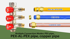 Bornic mecanizado Pex latón de alta calidad 2 vías/3 vías/4 vías <span class=keywords><strong>colector</strong></span> para tubería <span class=keywords><strong>multicapa</strong></span> cobre sin plomo CW617N - Product Image 3