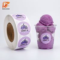 Étiquette autocollante en vinyle résistante à la chaleur, écologique, imperméable, résistante au froid, pour emballage de congélateur profond, personnalisée par le fabricant