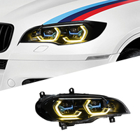 Kit de phares LED modifiés à lentille laser double couleur Golden Eye pour BMW X6 E71 (2008-2014) – Remplacement d'éclairage complet