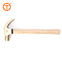 SINOTOOLS, martillo de garra de seguridad a prueba de explosiones de bronce de aluminio no brillante, herramientas no brillantes