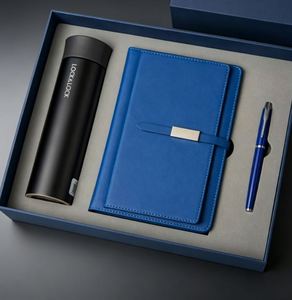 Wholesale Promotional Luxury Gifts Items Notebook Business Gift Thermos Cup Customizable Note Book Gift Set With Pen and Bottle - Product Image 5