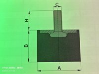 Isolateurs de vibrations en caoutchouc robustes Supports anti-vibration pour machines industrielles Réduction du bruit absorbant les chocs
