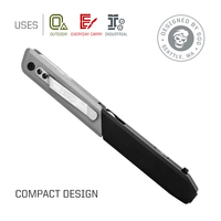 Bolígrafo Táctico Multifuncional SOG Baton Q4 EDC, Kit de Herramientas Múltiples con Alicates, Navaja de Bolsillo, Juego de Destornilladores con 12 Puntas (ID1031-CP)