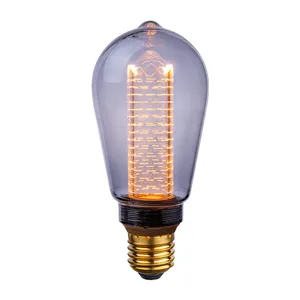 Lâmpada LED Edison Rn de design mais recente B15 E12 E14 B22 E26 E27 de alto lúmen 2W 4W luzes modernas lâmpada decorativa vintage