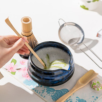 Ensemble de thé Matcha Astief Fambe, kit Matcha, bol en céramique Chawan, fouet, cuillère, ensemble de kits Matcha