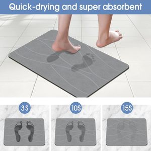 Wholesale Customized Eco-friendly Diatomaceous Bath <b>Mat</b> Non-Slip Modern Wave Design Dry Immediately for <b>Bathrooms</b> - Product Image 4