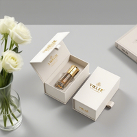 Caja de Papel Magnética Personalizada con Logotipo en Lámina Dorada para Esencia, Loción, Cuidado de la Piel, Productos de Belleza y Fragancias, con Imán