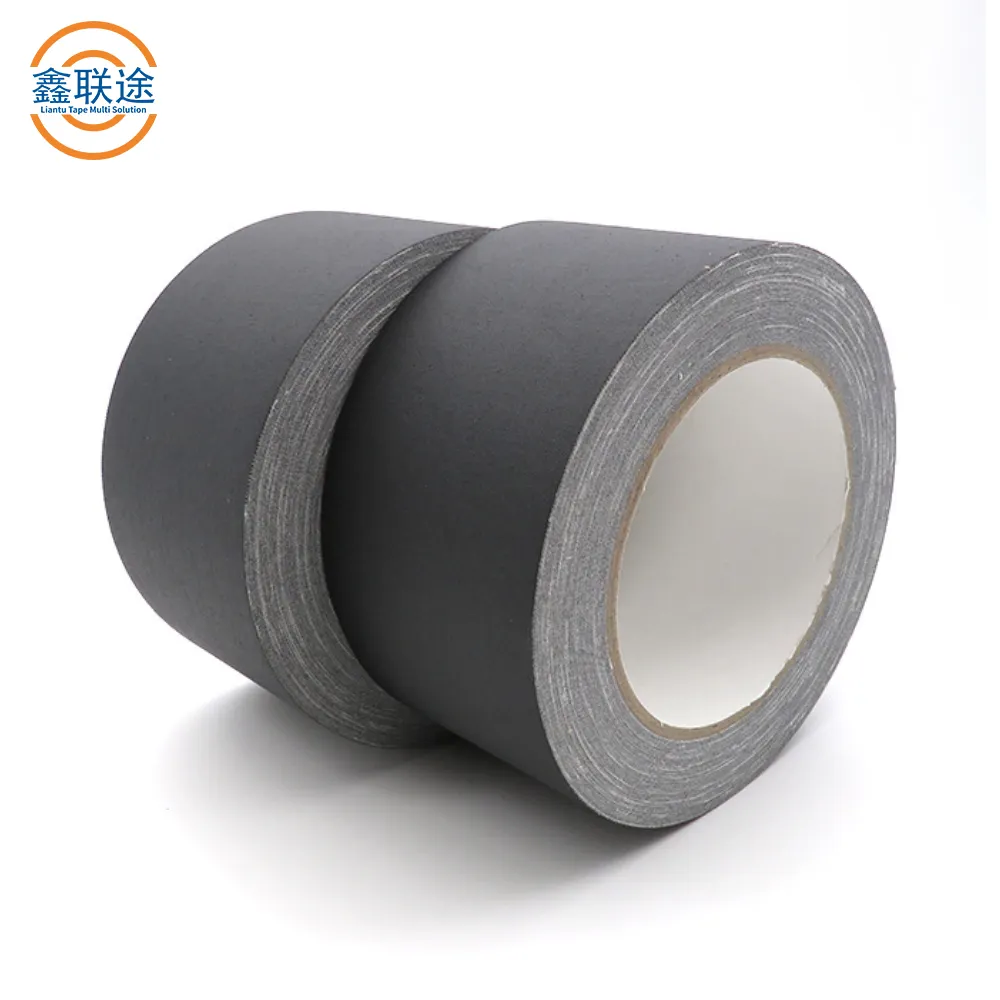Custom Logo Size Colored Antiseptic Heat Resistant Waterproof Black Duct Gaffer Cloth Tape
