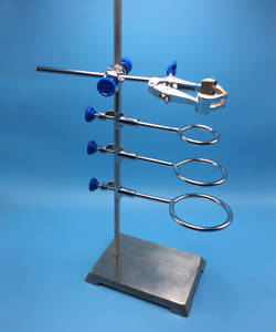 Supporto HSG-076 Gelsonlab 8 "X 5" con morsetto resistente asta-buretta con testa del capo, pinza storta 3 punte e anello storta - Product Image 2