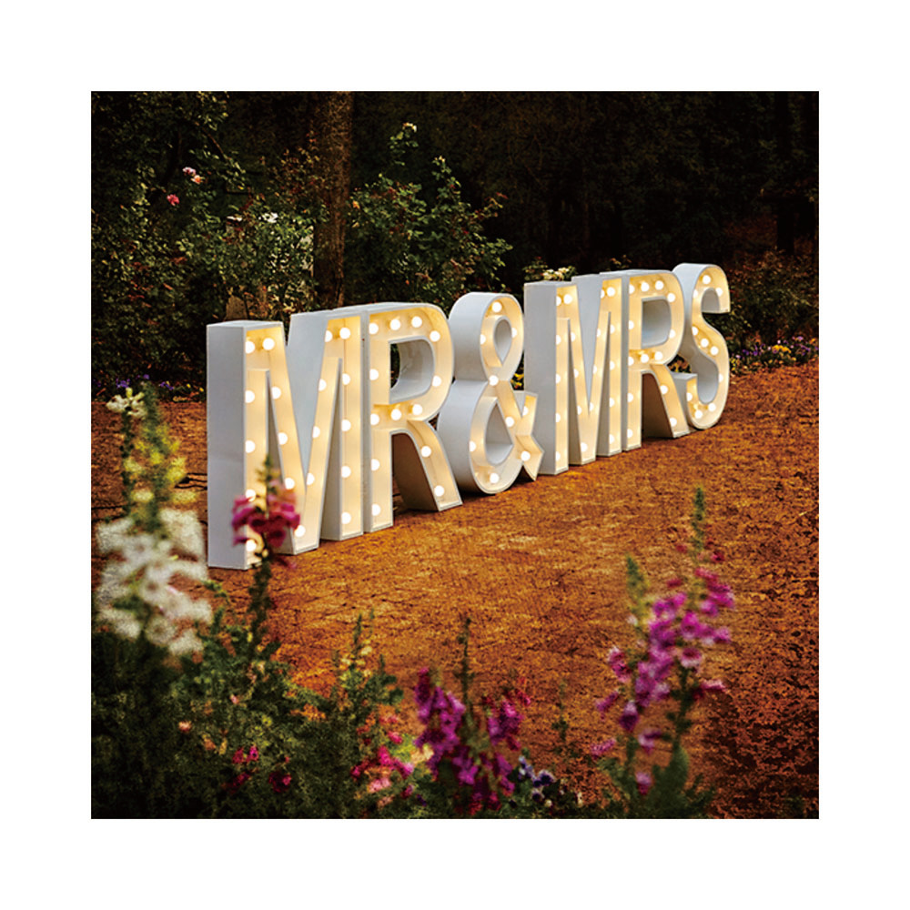 Chinese Factory Hot Sale Custom LED Front Lit Metal Event Large LED Marquee Lights Letters Numbers For Wedding Decoration