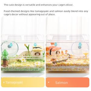 Nido de Algodón para Hámster en Forma de Sushi, Cueva Suave <span class=keywords><strong>y</strong></span> Linda para Ratones Enanos, Gerbillas <span class=keywords><strong>y</strong></span> Mascotas Pequeñas - Product Image 5