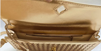 Nouvel Arrivage Sac de Soirée Long Tressé Fait Main pour Femme, Sac à Main Tissé Tendance, Sac Bandoulière Mode, Pochette