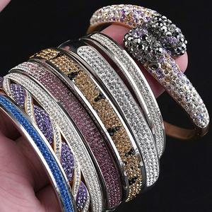 Pulseras de Joyería con Dijes de Cristal para Mujer, Accesorios de Joyería de Acero Inoxidable, Pulseras de Lujo, Grandes Rebajas - Product Image 5