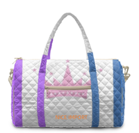 Sac de voyage matelassé grand format (Arc-en-ciel) pour personnes à mobilité réduite, sac de week-end portable avec poches zippées, sac de sport pour le travail