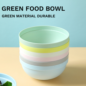 Ensemble <span class=keywords><strong>de</strong></span> 6 bols en plastique empilables aux couleurs pastel, résistants aux chocs et lavables au lave-vaisselle, pour enfants et adultes - Product Image 2