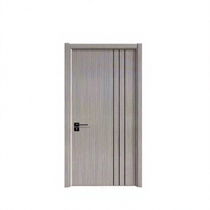 Ensemble de portes en bois massif composite moderne en gros pour portes intérieures en MDF - Product Image 1