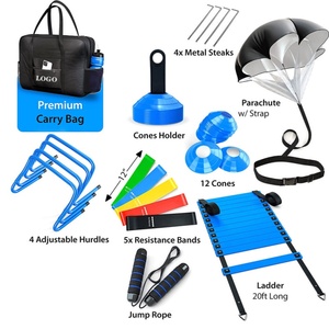 Kit con Coni <span class=keywords><strong>e</strong></span> Scala per Allenamento di Agilità <span class=keywords><strong>e</strong></span> Velocità, Accessori per Calcio, Attrezzatura per Fitness - Product Image 2