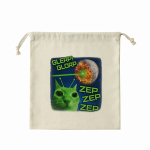 Pochette de voyage premium à cordon de serrage pour sèche-cheveux, motif <span class=keywords><strong>Meme</strong></span> Alien Cat amusant, organisateur de sèche-cheveux, étui de rangement pour sèche-cheveux - Product Image 6