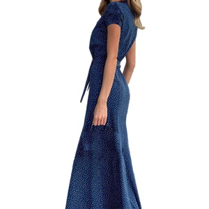 Vestidos de Mujer al por Mayor, Personalizados, OEM, Nueva Colección, Moda, Estampados, con Cordones, de Longitud Media - Product Image 3