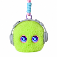 Jouet en peluche interactif intelligent OEM AI parlant, avec yeux LED expressifs et port USB-C, idéal pour les cadeaux (vente en gros)