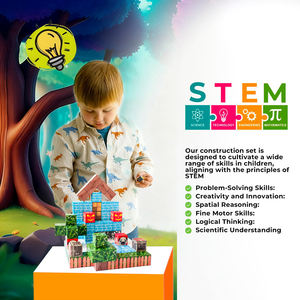 Bloques de construcción magnéticos de alta calidad Juegos de juguetes educativos de plástico STEM - Product Image 6