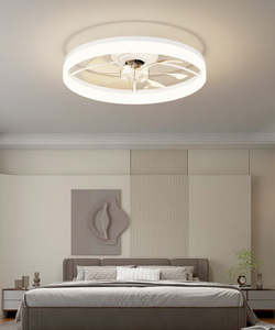 Hiện Đại 6 Tốc Độ DC Động Cơ Kim Loại Quạt Trần LED Ánh Sáng Ứng Dụng Điều Khiển Từ Xa 3-Màu Nhiệt Độ Thấp-Tiếng Ồn Hẹn Giờ Flush Núi Phòng Ngủ Thay Đổi Độ Sáng - Product Image 2