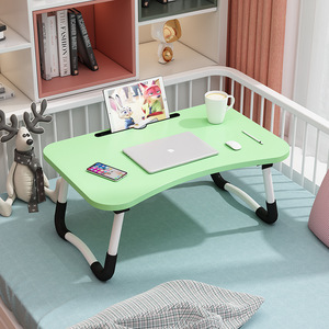Modern Small <strong>Foldable</strong> Mdf <strong>Computer</strong> Desk Portable Adjustable Laptop Stand Wooden Bed <strong>Table</strong> for Home Office School for Small - Product Image 3