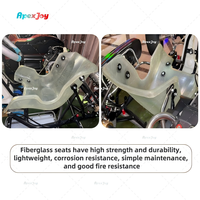 Châssis de kart 2 temps ApexJoy KF - Châssis de kart de course professionnel avec moyeux en magnésium, pédales, disques hydrauliques flottants ventilés et traités thermiquement