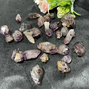Pedras de cura mineral de cristal natural, pedra bruta Super Sete