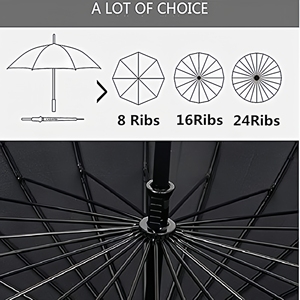 Ô dù kiếm Katana lớn cosplay tùy chỉnh, anime Nhật Bản, Samurai, cán đen dài, thẳng, dùng làm quà tặng quảng cáo - Product Image 3