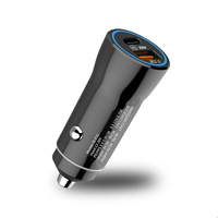 Chargeur de voiture rapide USB-C PD 48W à succès, compatible DC 12V~24V, chargeur rapide USB QC3.0 PD pour téléphone portable, pour l'Amérique du Sud