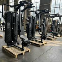 Appareil de musculation professionnel à charges guidées pour soulevé de cuisse assis et extension de jambe assis, pour le renforcement des muscles des jambes, des cuisses et des fessiers