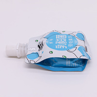 Pochette à bec personnalisée en forme de pingouin pour jus, yaourt, lait, gelée à boire, emballage portable pour aliments liquides, conteneur alimentaire sain, collations